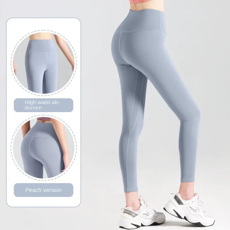 Ribbed Yoga Pants High Waisted Gym_eggings Sport Women Fitness SeamlessFemale Legging Tummy Control RunningTraining Tights